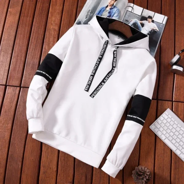 Men's Hoodies Long Sleeve Casual Printing With Letter Sweatshirts New Spring Hip Hop Pullover Sports Top Male Hooded Sweatshirts - Image 4