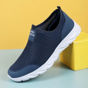 Men's sneakers classic casual Shoes Breathable mesh running sneakers without laces Lightweight Men's Shoes Zapatillas de deporte