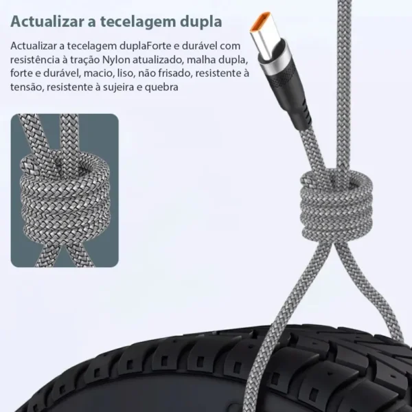 Extended 5-Meter Type-C USB Android 5A Super- Charging Cable Suitable For Huawei, Xiaomi, Vivo, And Leeco Phone Data Cable - Image 4