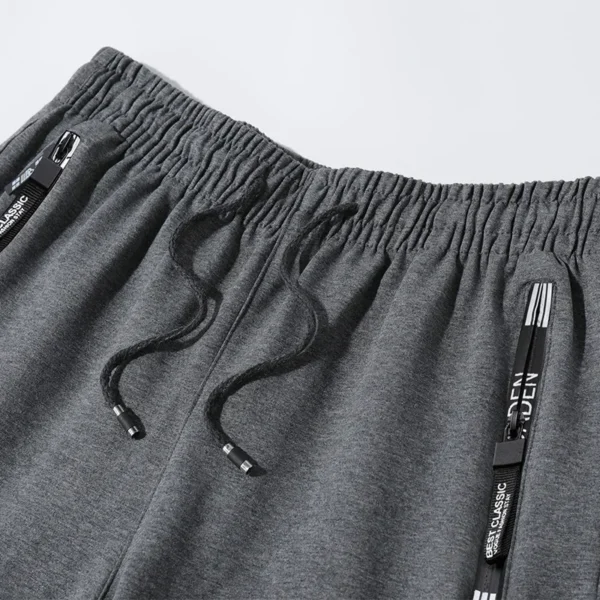 Ice Silk Men's Pants 2023 Summer New Black Gray Thin Business Casual Pants Outdoor Elastic Breathable Straight Leg Sweatpants - Image 6