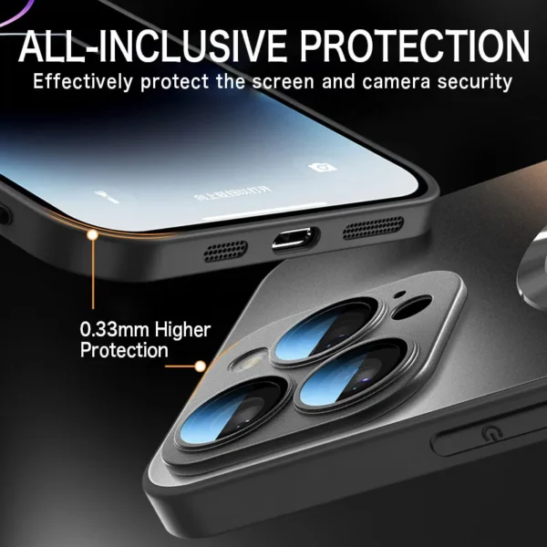 Luxury Matte Magnetic For Magsafe Case For iPhone 16 15 Pro Max 14 13 12 11 Camera Protection Shockproof Wireless Charging Cover - Image 5