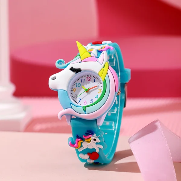 Carton Silicone Gift Watch for Boys and Girls Cute Colorful Lovely Kids Wristwatch - Image 3