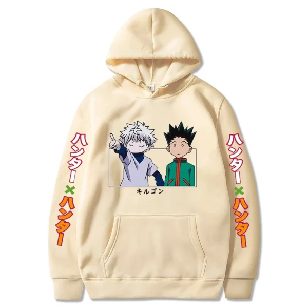 Hunter X Hunter Japan Anime Men Women Hoodies Harajuku Gon Killua Print Plus Size Sweatshirt Unisex Autumn Winter Streetwear - Image 3