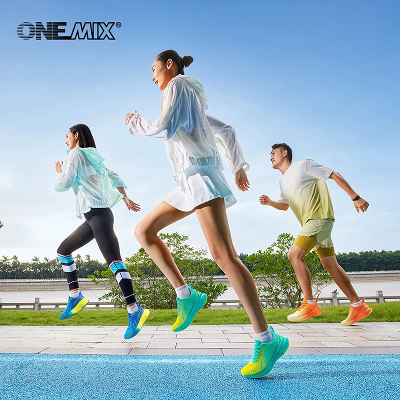 ONEMIX New Cushioning Running Shoes For Men Suitable Heavy Runners Lace Up Sports Women Non-slip Outdoor Athletic Male Sneakers - Image 6
