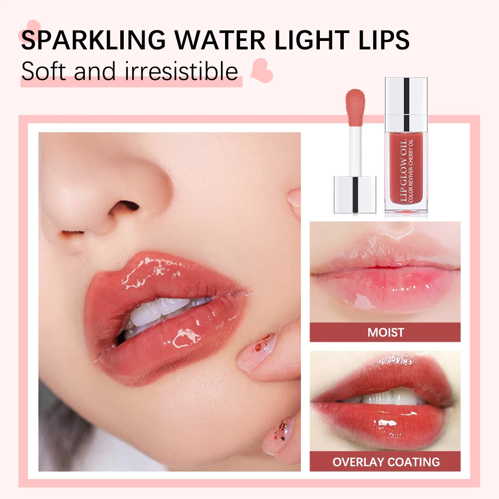 Crystal Jelly Moisturizing Lip Oil Plumping Lip Gloss Makeup Sexy Plump Lip Glow Oil Tinted Lip Plumper 6ml 1 Piece - Image 2