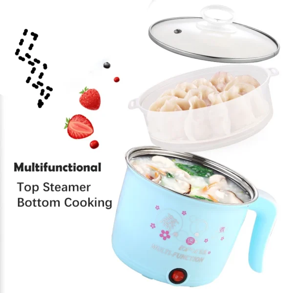 Electric Cooker Home Multifunction Hot Pot 1-2 People Heating Pan Cooking Pot Machine Mini Rice Cooker Kitchen Appliances - Image 2