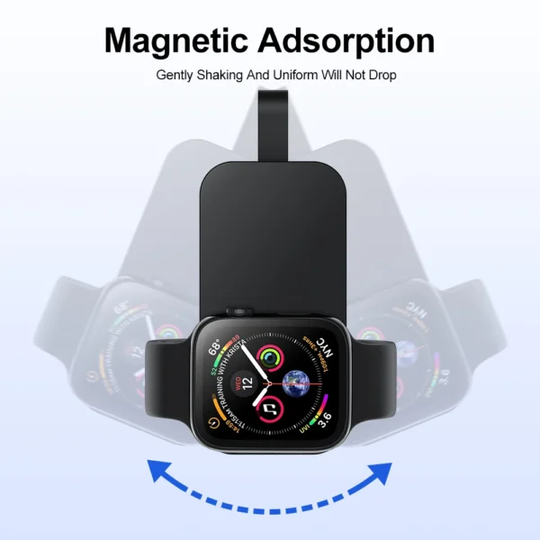 Magnetic Wireless Chargers With 1000 mAh Power Bank Portable Wireless Charging Station For iWatch 9/8/Ultra/Ultra 2/SE - Image 6