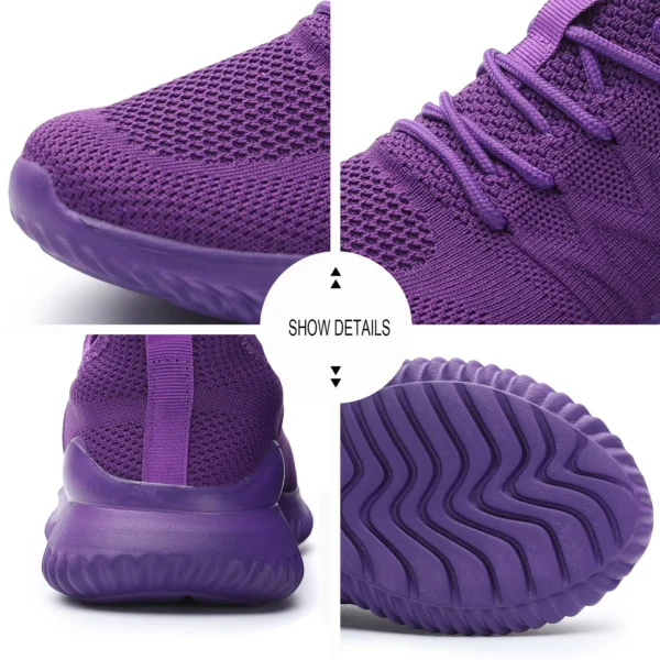 Women's Running Shoes Ladies Slip on Tennis Walking Sneakers Lightweight Breathable Comfort Work Gym Trainers Stylish Shoes