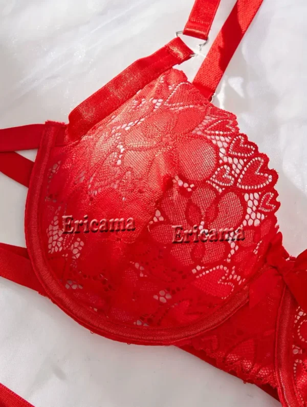 Lace Sexy Lingerie Transparent Hot Porno Lace Erotic Underwear Sexy Bra Set And Garter Lingerie Sexy Hot Erotic Sleepwear - Image 6