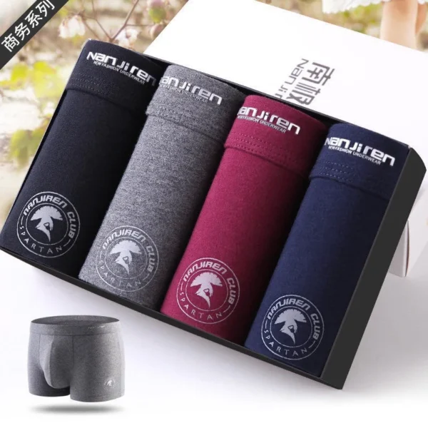 Plus Size Men Underwear Boxer Brand Man Underpants Solid Shorts Cotton Boxer Home Middle Male Boxer Shorts Sexy L-6xl - Image 2