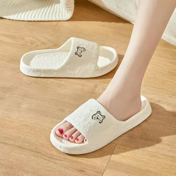 Women Summer EVA Slippers Indoor Home Bath Non Slip Soft Wide Comfort Couple Slippers Unisex Outdoor Beach Flip Flops Men Slides - Image 2