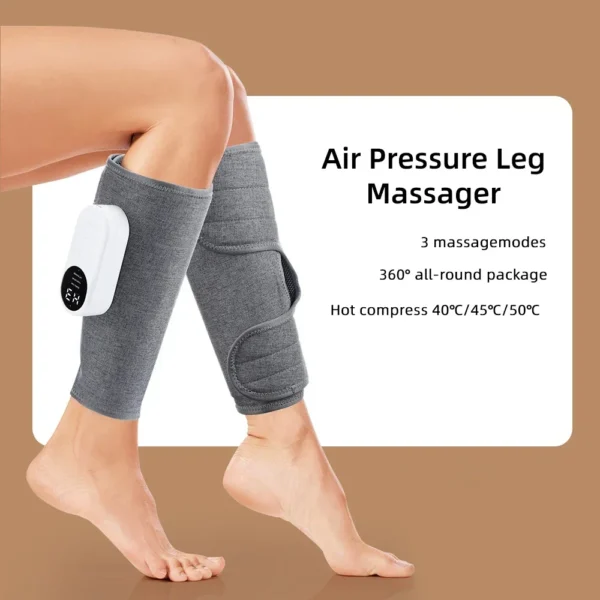 Portable Air Compression Leg Calf Massager Household Hot Compress Muscle Relaxation Promote Blood Circulation Relief Health Care