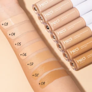 Waterproof Liquid Concealer Full Coverage, Matte Finish Long-Wearing Brightening Concealer, Multi-Use Facial Concealer Makeup