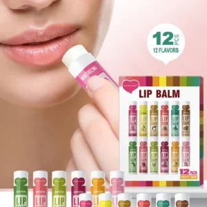 12 PCS/gift lip balm set 5g Deep Moisturizing and long-lasting moisturizing exfoliating to create hydrated lips