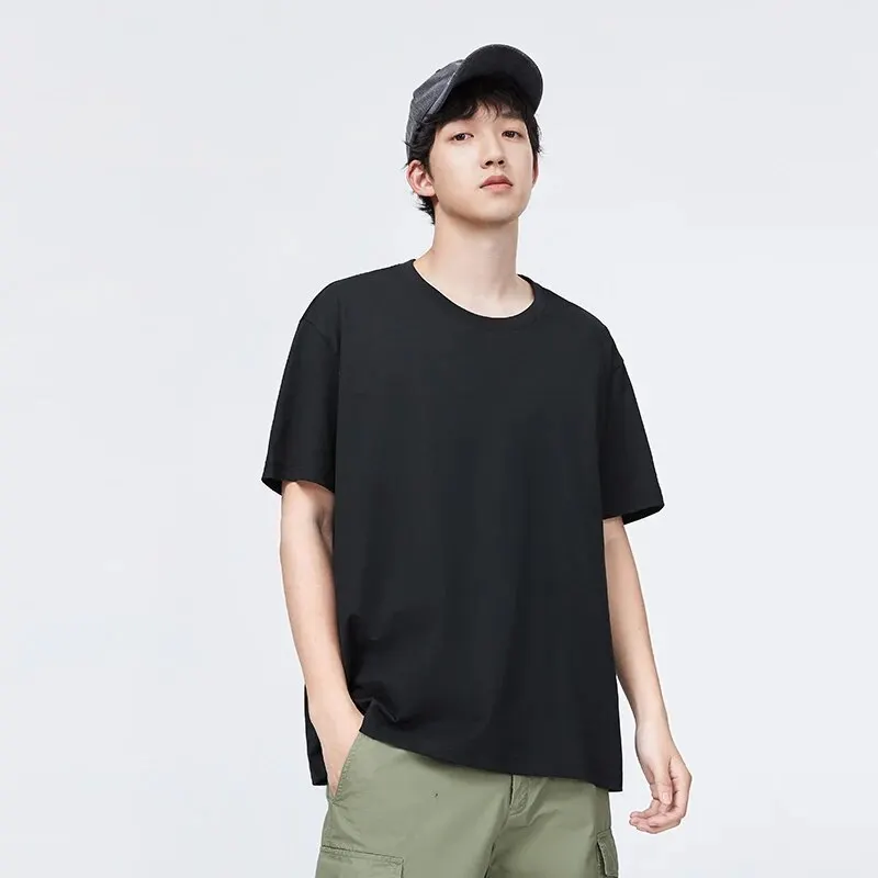 SEMIR T-shirt Men 2024 Spring New Daily Simple Commuting Casual Classic Trendy Solid Color Round Neck Short-sleeved T-shirt - Image 4