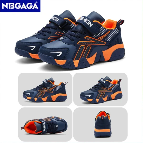 Children Boys Shoes School Sports Fashion Leather For Kids Tennis Casual Sneakers Children's Boy Running 7-12 Years Walking Shoe - Image 2