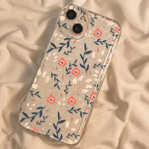 Flower Case For iPhone 11 Cases iPhone 15 12 13 14 16 Pro Max X XR XS Max 14 15 Plus 16Pro iPhone16 Clear Shockproof Cover Funda