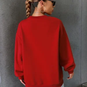 Korean Trend Woman Sweatshirts California West Coast Print Female hoodie Long Sleeves O-neck Pullovers Sporty and Rich Clothing
