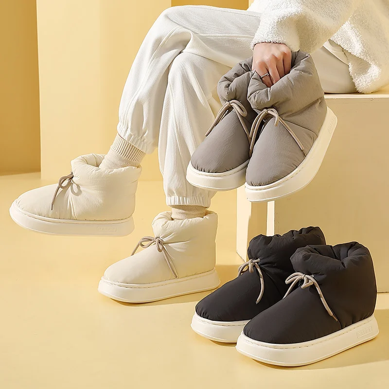 QYCKABY Fur Snow Boots For Women 2023 New Winter Thick Platform Ankle Boots Shoes Ladies Mens Classic Plush Warm Boots Free Ship - Image 6