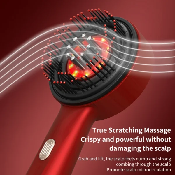 3 Modes Electric Massage Comb Portable Red Light Laser Comb for Hair Follicle Hair Follicles On The Head Essence Oil Applicator - Image 3