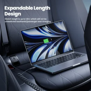 Toocki 100W 6A Spring Fast Charging Cable USB Type C Fast Charging Data Cord PD27W C-L/A-L Car Charger Cable For Iphone 16