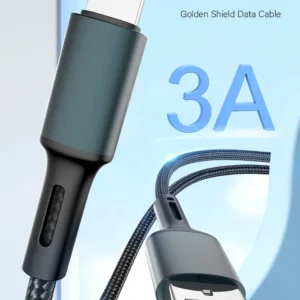 3A USB Cable For iPhone 14 13 12 11 Pro Max X XR 6s 7 8 Plus 2m 3m Lead Mobile Phone Fast Charging Cord Data Charger Wire
