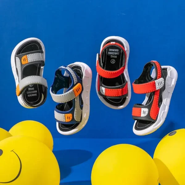 Summer Baby Sandals Solid Color Baby Boy Sandals Soft Sole Anti-slip Boys Girls Sandals Toddler Baby Shoes Beach - Image 5