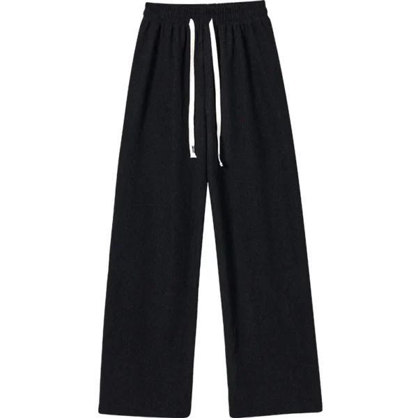 Women Long Pants Spring Autumn Women Elastic Waist Stright Long Wide leg pants 2024 Casual Female Long Pants Trousers - Image 5
