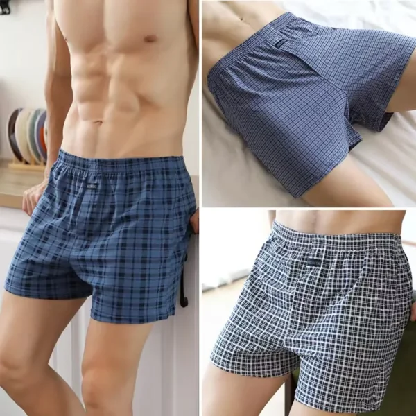 Big Underpants Pajama Bottoms at home High waist Allo pants plus size boxer briefs for men cotton slacks all high-waisted boxers - Image 2