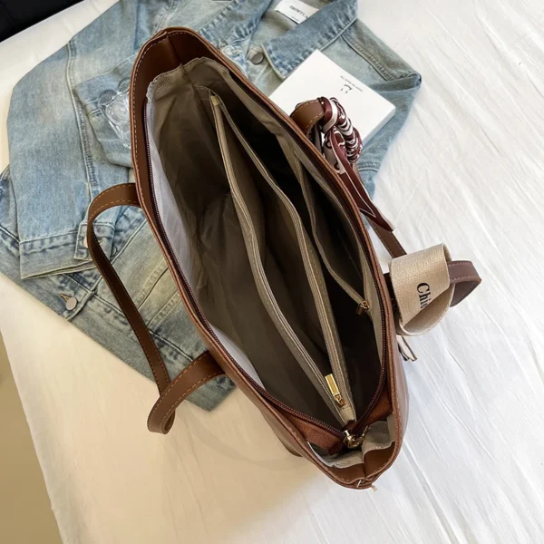 Women's bag New summer black handbag large capacity shoulder bag niche commuter woman bag Tote bag - Image 5