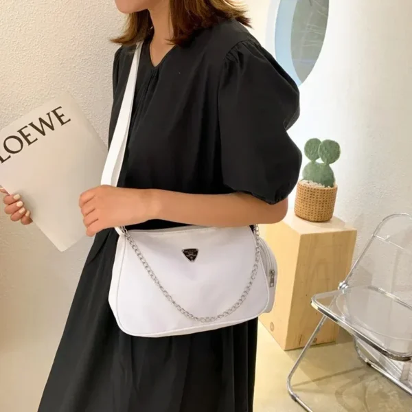 Nylon Crossbody Bag For Women Fashion Portable Casual Underarm Bag Students Cross Body Bag - Image 2