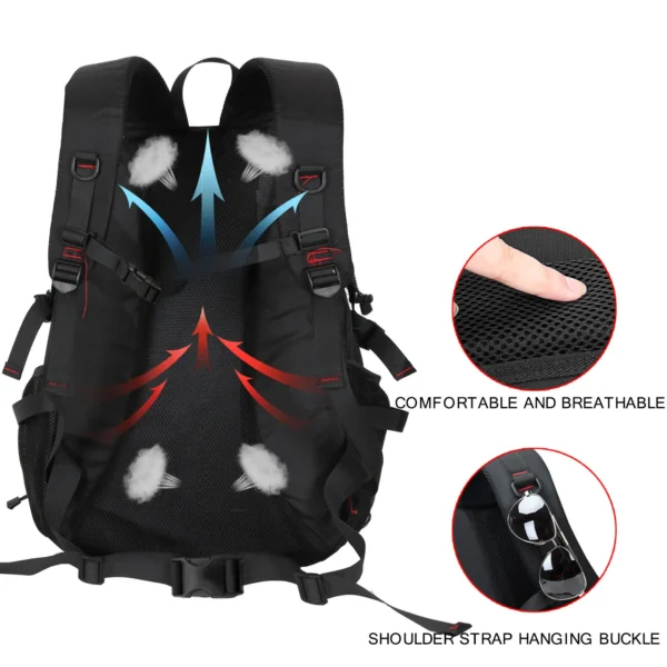 Travel backpack 40L waterproof lightweight outdoor hiking, men's and women's camping backpack - Image 5