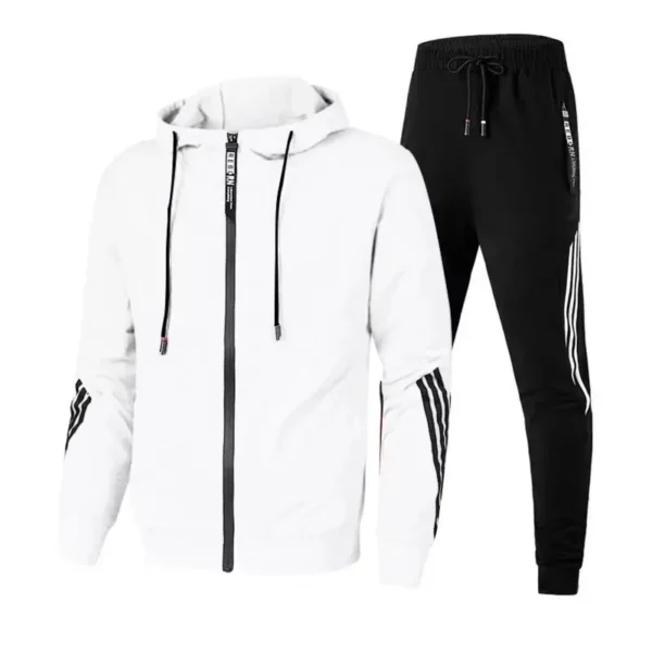 New men's and women's casual sportswear hoodie casual pullover and pants 2 sets men spring autumn outdoor aerobics suit men - Image 3