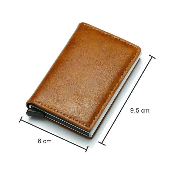 Carbon Fiber Slim Aluminum Men Wallet ID Credit Card Holder Mini RFID Wallet Automatic Pop up Bank Card Case Black Vallet 2024 - Image 6