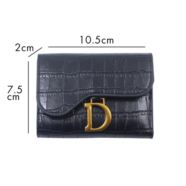 Women Short Wallet Small Fashion Luxury Brand Leather Purse Ladies Card Bag For Women Clutch Female Purse Money Clip Wallet - Image 4