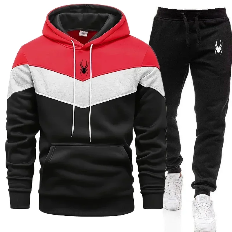 Men's Clothing Casual Sweatshirt Suit Sweatshirts for Men Daily Tricolor Hoodies Hot High Quality 2024 Sports Tracksuit Jogging - Image 4