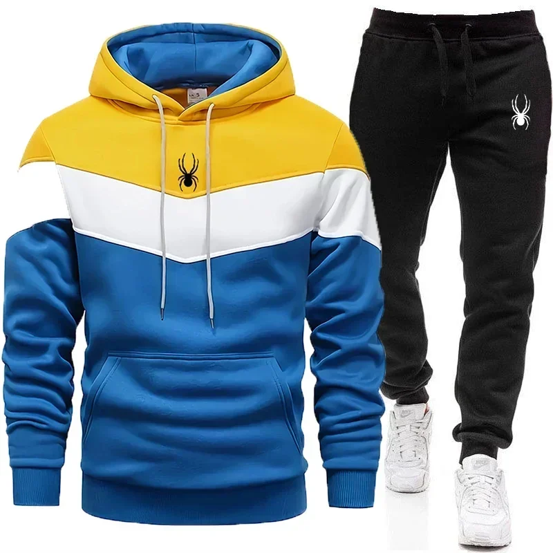 Men's Clothing Casual Sweatshirt Suit Sweatshirts for Men Daily Tricolor Hoodies Hot High Quality 2024 Sports Tracksuit Jogging - Image 5