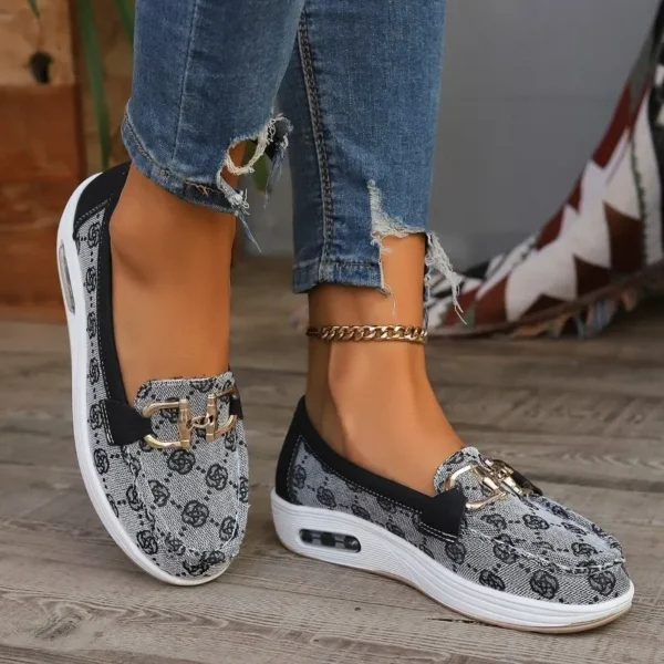 Women Casual Platform Shoes 2024 Spring Autumn Designer Comfort Non Slip Loafers Ladies Wedge Platform Sneakers Zapatos De Mujer - Image 3