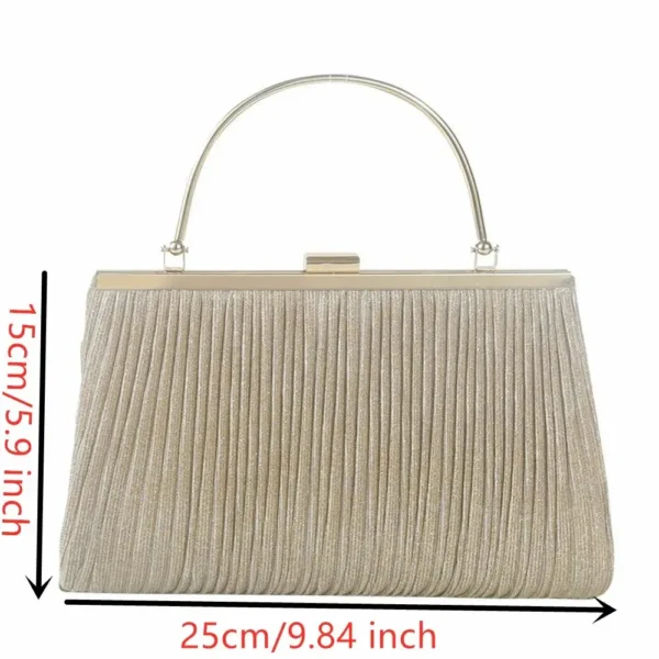 Hot Sale Luxury Moon Handbag Apricot Evening Clutch Bag Party Chain Shoulder Bag Female Sequin Wedding Purse Handbag for Women - Image 6