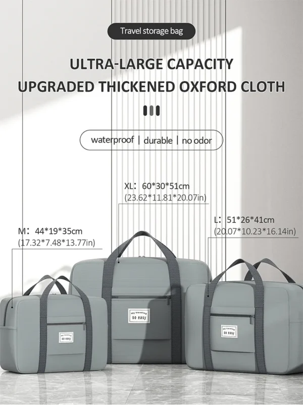 1PC Large capacity thickened travel bag luggage bag, suitable for travel luggage handling and moving packaging - Image 6
