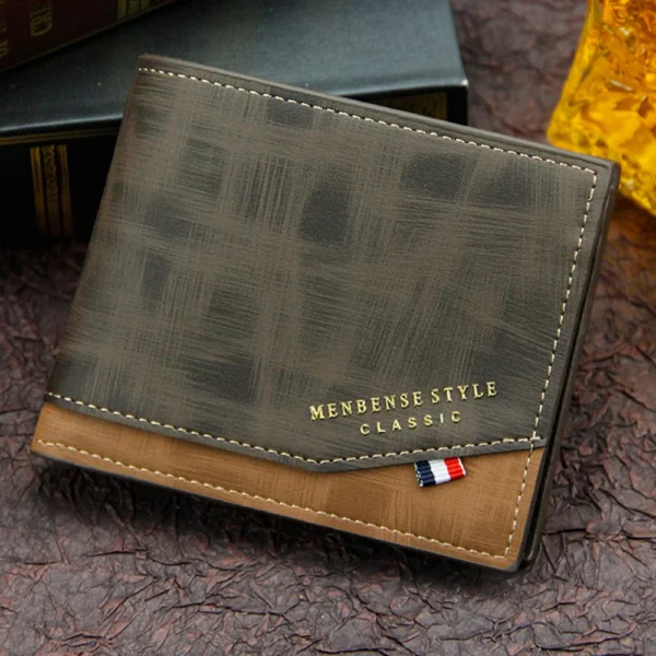 Short Men Wallets Slim Classic Coin Pocket Photo Holder Small Male Wallet Quality Card Holder Frosted Leather Men Purses - Image 3