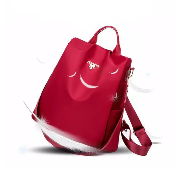 Multi functional backpack for women, simple and versatile, dual-use, waterproof and anti-theft bag-mw - Image 2