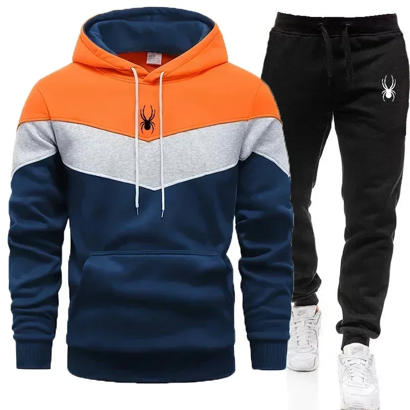 Men's Clothing Casual Sweatshirt Suit Sweatshirts for Men Daily Tricolor Hoodies Hot High Quality 2024 Sports Tracksuit Jogging - Image 6