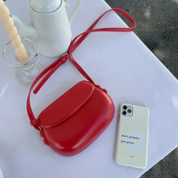 2024 Flap Crossbody Bags Women Mini PU Leather Shoulder Purses and Handbags for Girls Ladies Phone Simple Solid Designer Bag - Image 5
