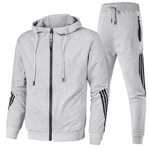 New men's and women's casual sportswear hoodie casual pullover and pants 2 sets men spring autumn outdoor aerobics suit men - Image 4