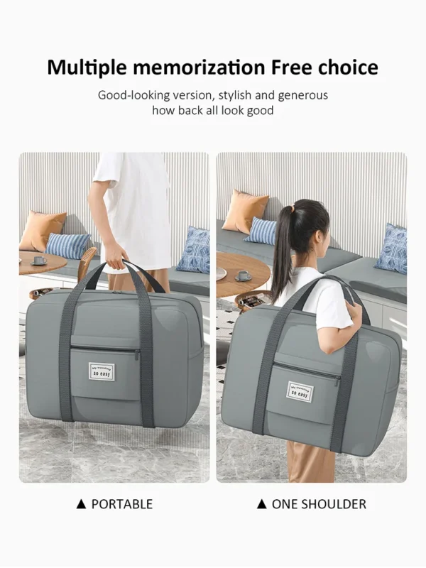 1PC Large capacity thickened travel bag luggage bag, suitable for travel luggage handling and moving packaging - Image 4