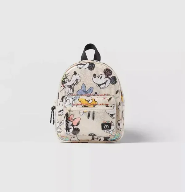 Disney Girl Waterproof Sequin Backpack Mickey Mouse Print Girl Travel Storage Fashion Cartoon Cute Girl Baby Mini Backpack - Image 5