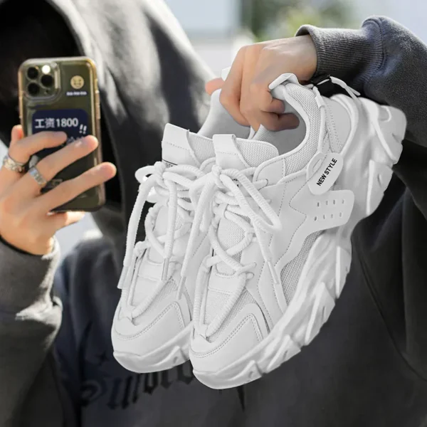 Men's Shoe Breathable Thick Soled Casual Sneakers Outdoor Running Four Seasons New Tennis Men Soft Soles Comfort Male Sneakers - Image 6