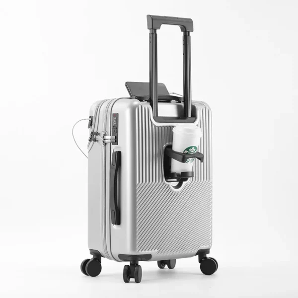 2024 New Durable Luggage Sets Suitcase Front Open TSA Lock USB Slient Spinner Wheel Charging Men Carry-On Travel 20/22/24/26 - Image 2