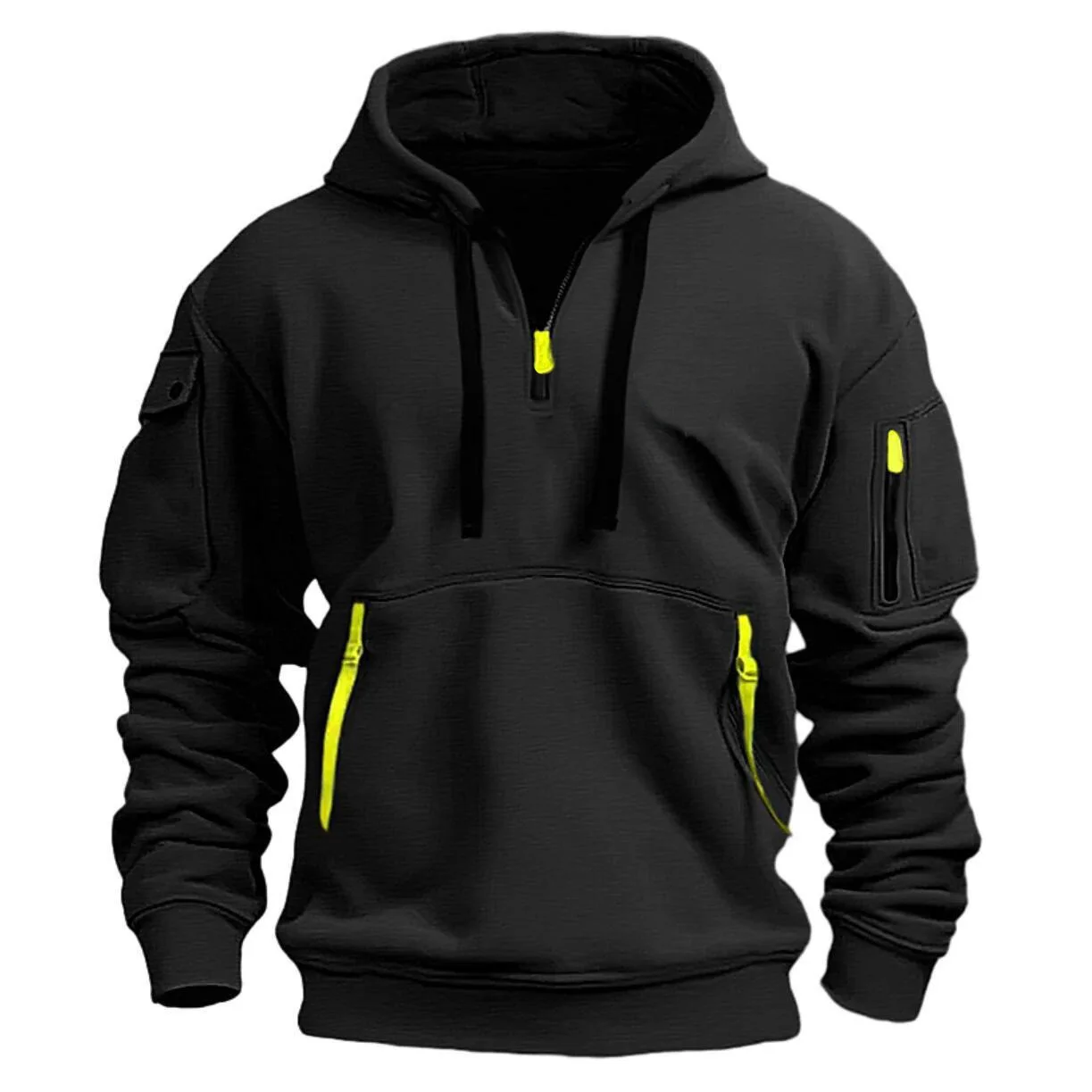 2024high quality Cotton Dropped Shoulder Hooded Sweatshirt Men's Women's Plus Size Loose Pullover Fashion Sweatshirt - Image 6